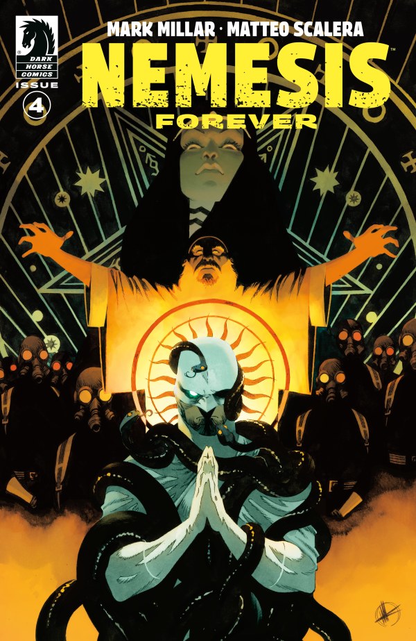 DARK HORSE COMICS NEMESIS: FOREVER #4
Comic book cover of 'Nemesis Forever' with a central figure and text.
