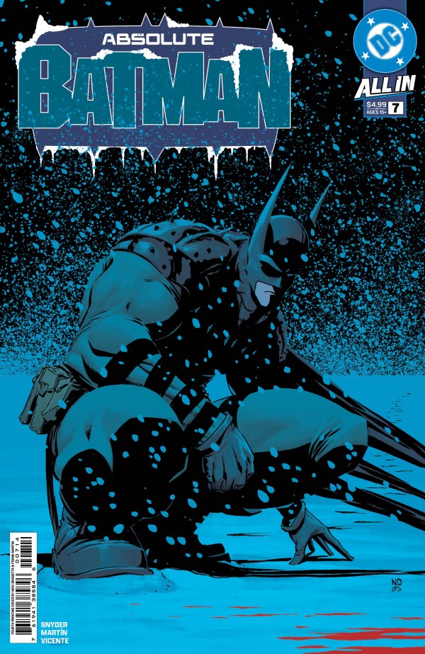 DC COMICS ABSOLUTE BATMAN #7 - 4TH PRINTING
Comic book cover of 'Absolute Batman' with a dark and blue color scheme.