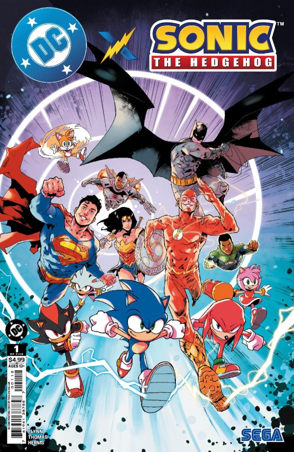 DC COMICS DC X SONIC THE HEDGEHOG #1 2ND PRINTING