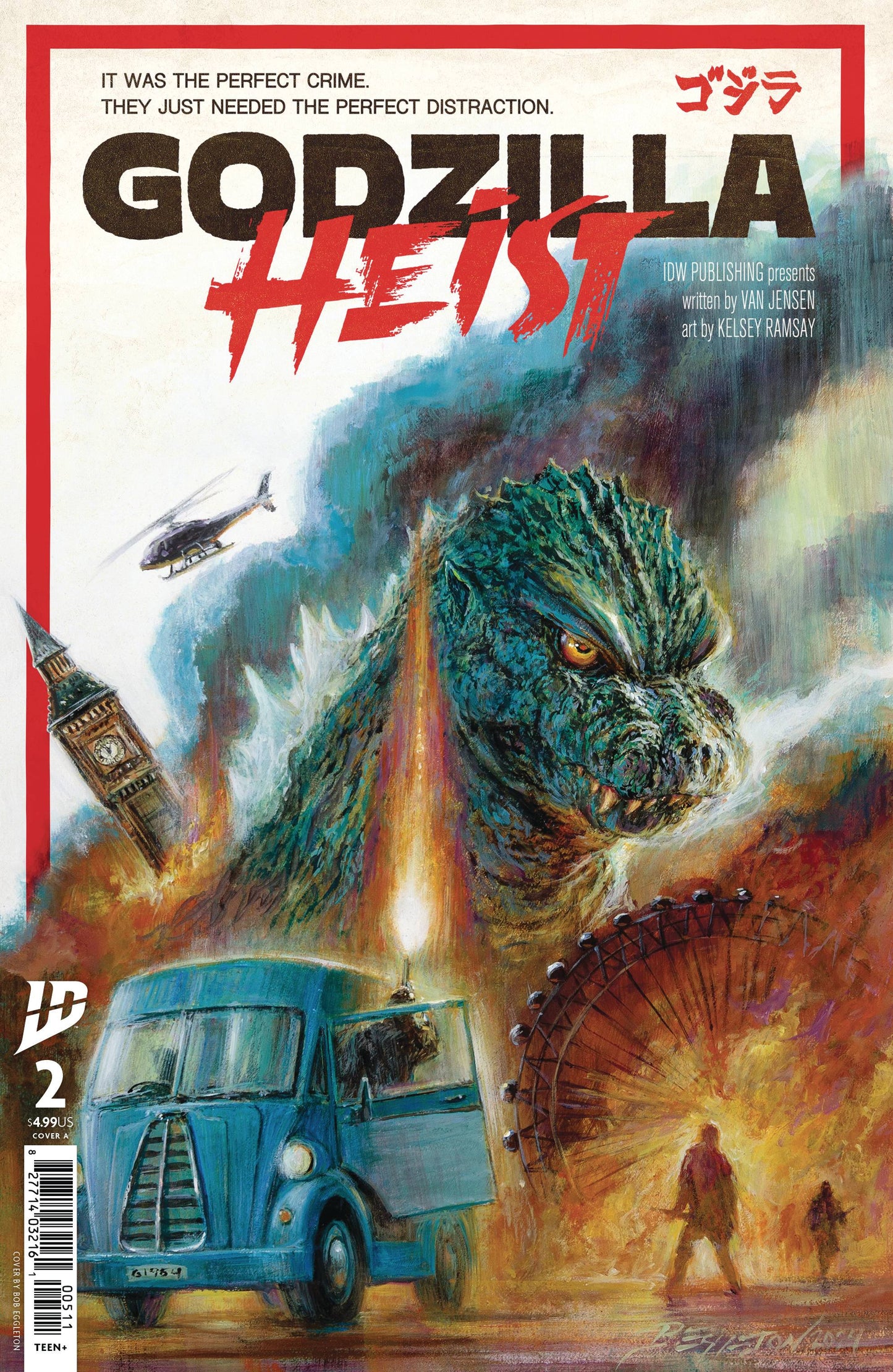 IDW COMICS GODZILLA HEIST #2