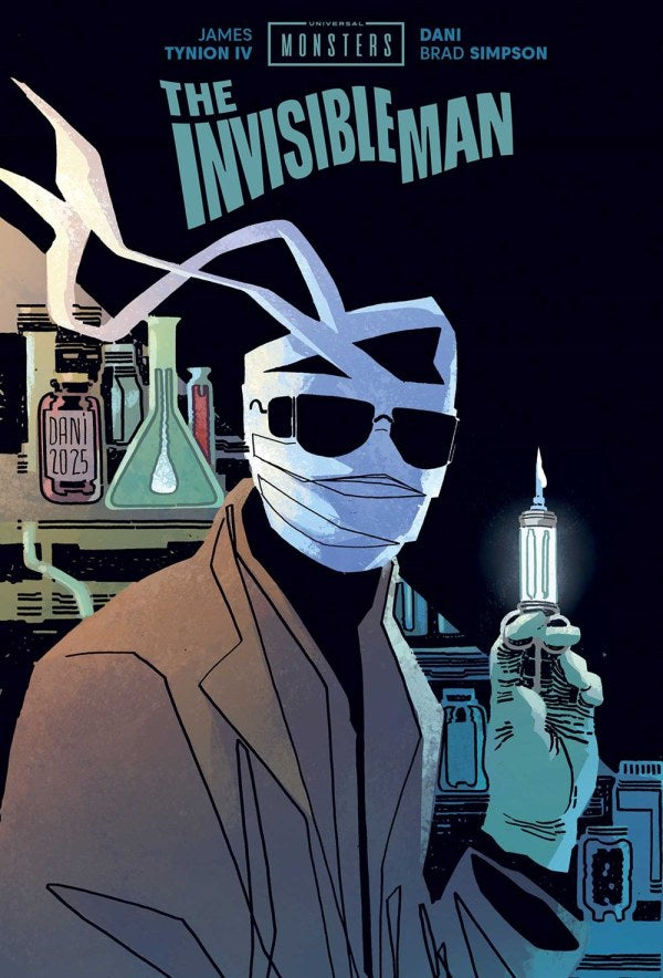 IMAGE COMICS UNIVERSAL MONSTERS INVISIBLE MAN #1 (OF 4)
Comic book cover of 'The Invisible Man' with a character holding a syringe.