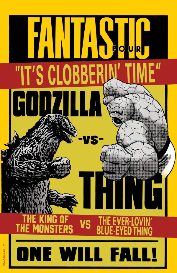 MARVEL COMICS GODZILLA VS FANTASTIC FOUR #1 LeeGarbett