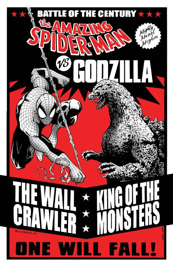 MARVEL COMICS GODZILLA VS SPIDER-MAN #1 Lee_GarbettVersusVariant