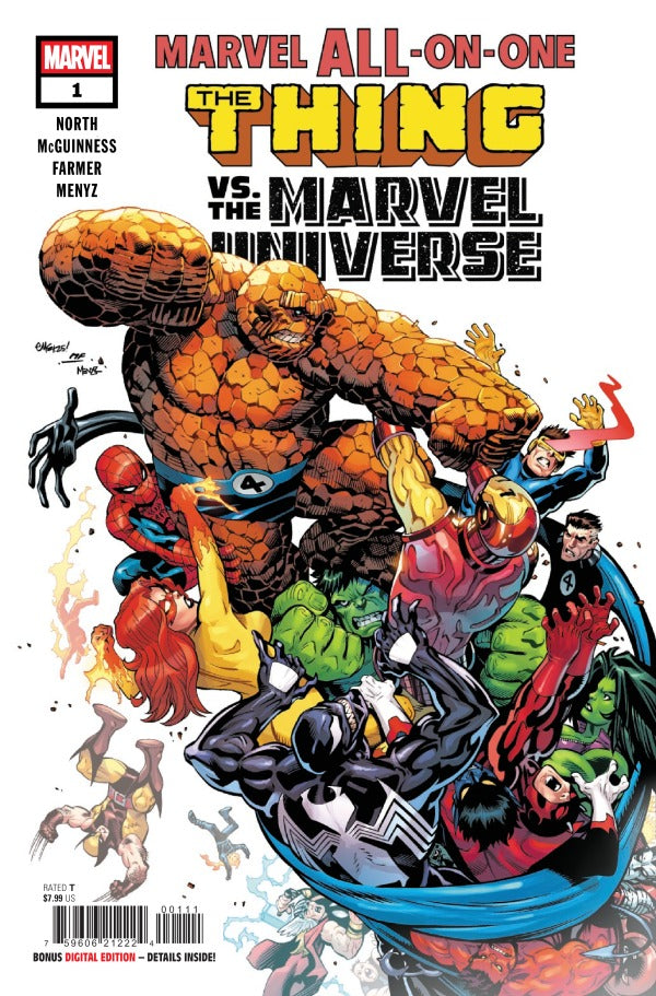 MARVEL COMICS MARVEL ALL-ON-ONE #1
Comic book cover featuring 'The Thing' vs. Marvel Universe