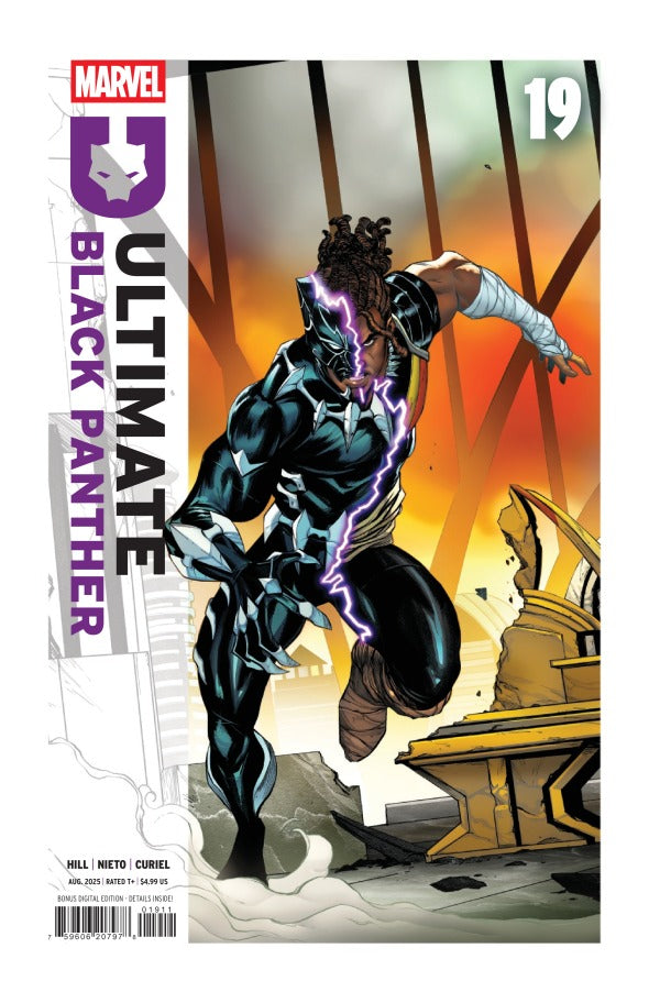 MARVEL COMICS ULTIMATE BLACK PANTHER #19
Comic book cover featuring 'Ultimate Black Panther' with Marvel logo