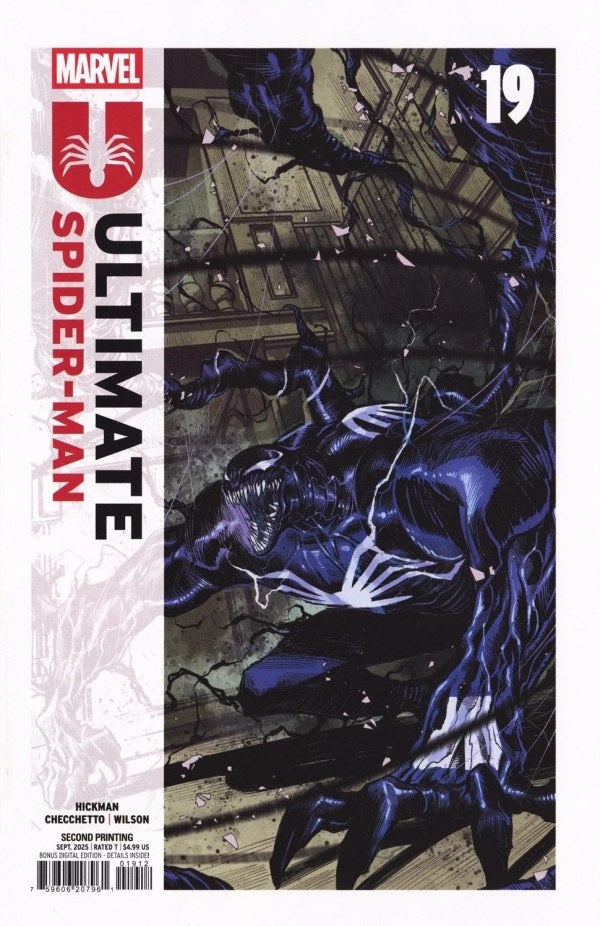 MARVEL COMICS ULTIMATE SPIDER-MAN #19 2nd PRINTING MARCO CHECCHETTO
Comic book cover of 'Ultimate Spider-Man' featuring a superhero in a dynamic pose.
