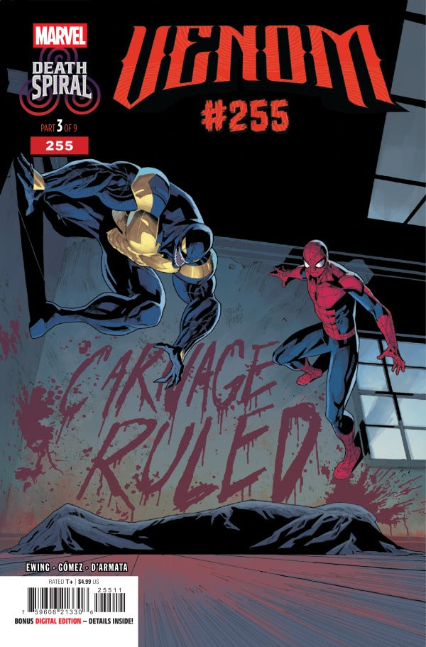 MARVEL COMICS VENOM #255
Comic book cover featuring Venom and Spider-Man with 'Venom #255' title