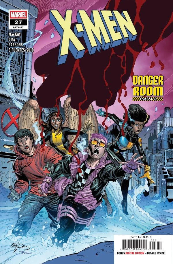 MARVEL COMICS X-MEN #27
Comic book cover featuring X-Men with a 'Danger Room' theme
