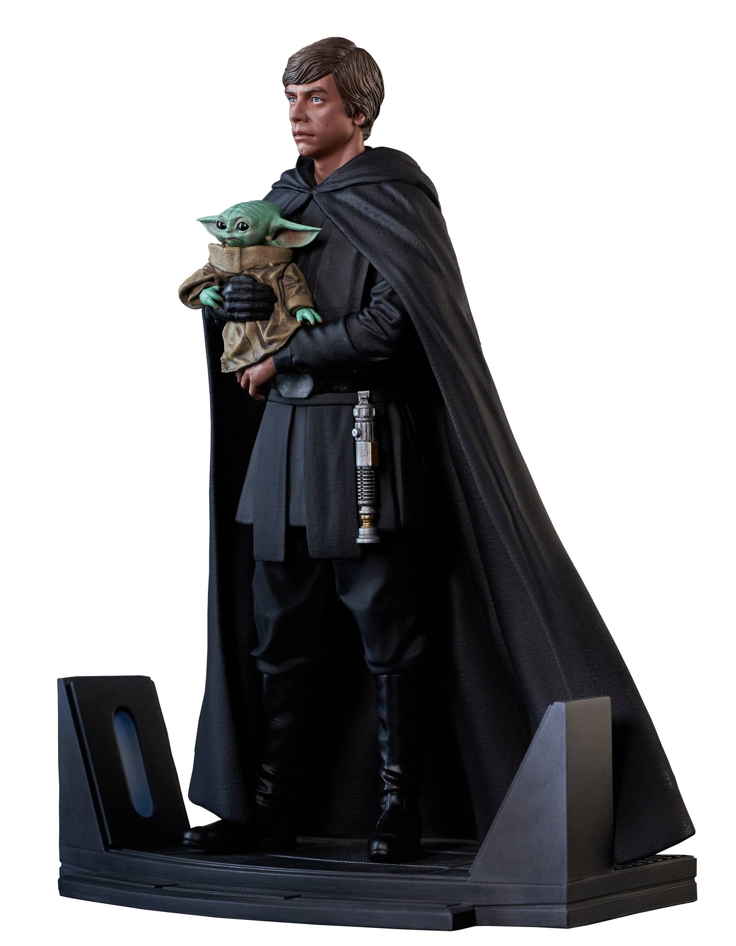 SW PREMIER COLLECTION LUKE & GROGU STATUE