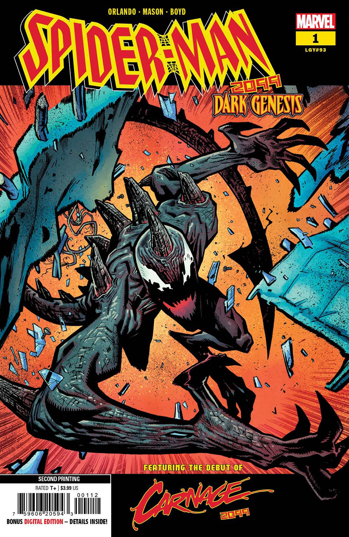 SPIDER-MAN 2099 DARK GENESIS #1 (OF 5) 2ND PTG