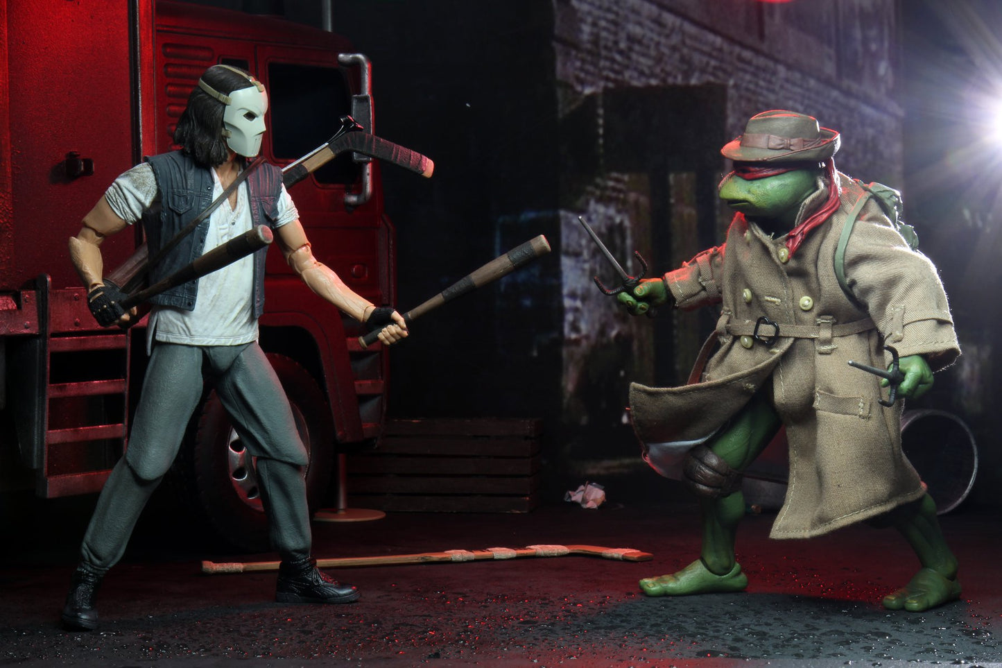 NECA TMNT Casey Jones & Raphael (Disguise)