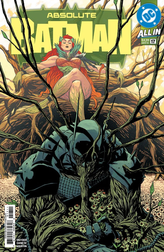 DC COMICS ABSOLUTE BATMAN #17
Comic book cover featuring a character in a forest with 'Absolute Batman' text.