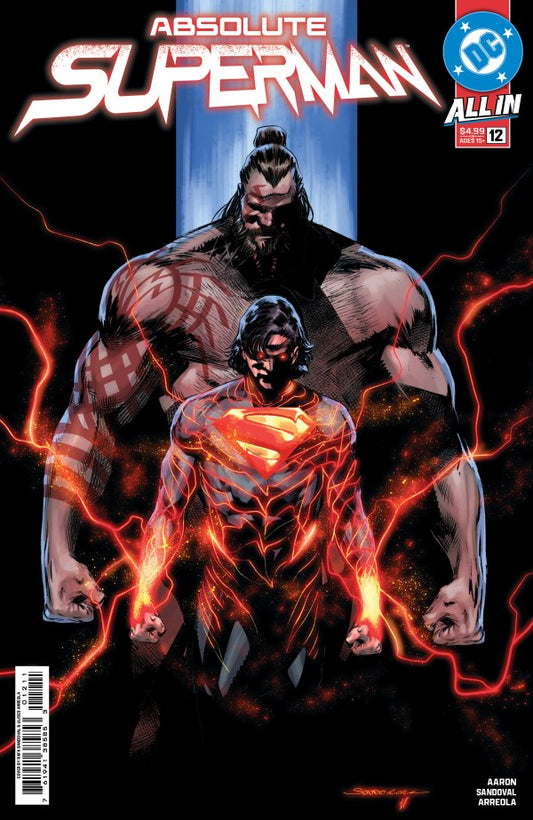 DC COMICS ABSOLUTE SUPERMAN #12
Comic book cover featuring a superhero with flames and 'Absolute Superman' text.