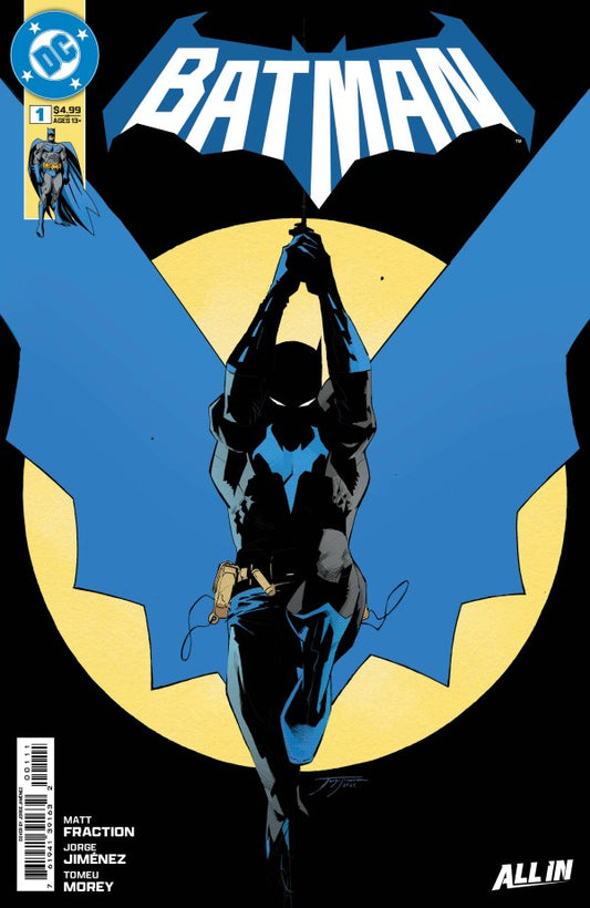 DC COMICS BATMAN #1
Comic book cover featuring Batman in a dynamic pose with the DC logo above.