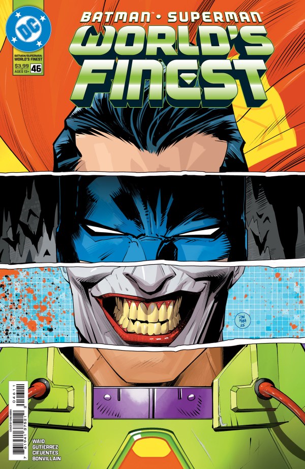 DC COMICS BATMAN / SUPERMAN: WORLD'S FINEST #46
Comic book cover featuring Batman with a dynamic layout and colorful design.
