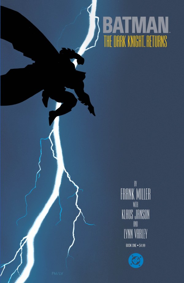 DC COMICS BATMAN: THE DARK KNIGHT RETURNS #1 FACSIMILE EDITION 2026
Batman silhouette with lightning against a blue background, featuring the title 'The Dark Knight Returns'.