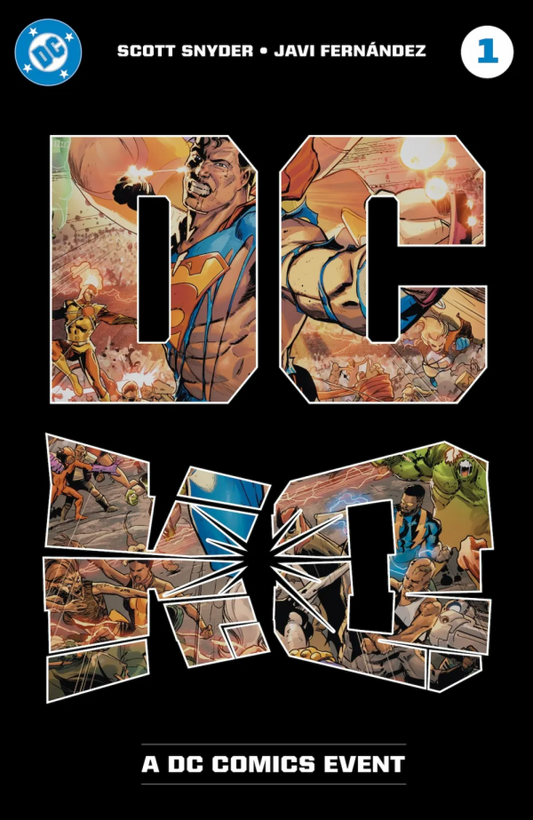 DC COMICS DC K.O. #1
Comic book cover with 'DC' text and superhero images on a black background
