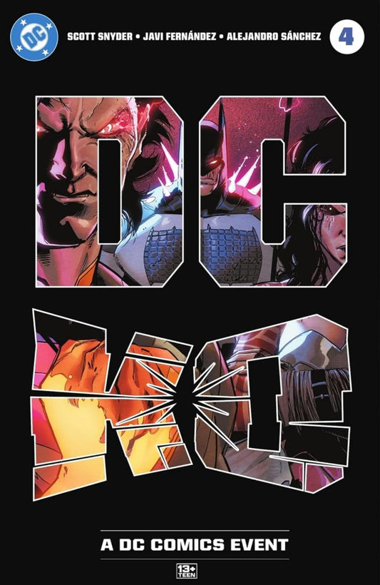 DC COMICS DC K.O. #4
Comic book cover with 'DC' and 'DCeased' text, featuring stylized characters.