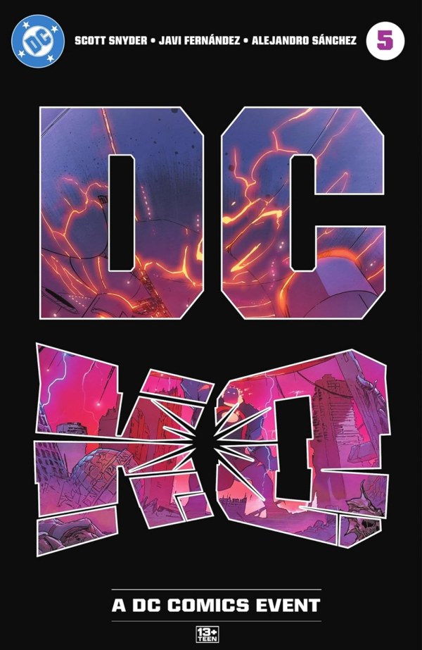 DC COMICS DC K.O. #5
DC Comics book cover with stylized 'DC' logo and event text on a black background
