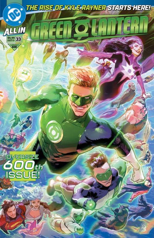 DC COMICS GREEN LANTERN #33
Comic book cover featuring Green Lantern and other Lanterns with colorful background