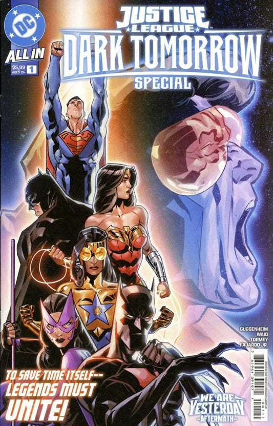 DC COMICS JUSTICE LEAGUE DARK TOMORROW SPECIAL #1
Comic book cover featuring Justice League characters with a space background