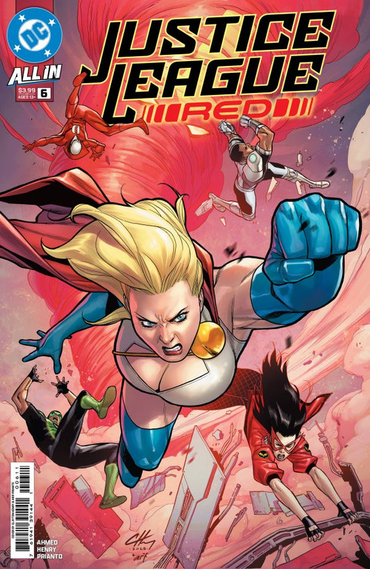 DC COMICS JUSTICE LEAGUE RED #6
Comic book cover featuring superhero characters with 'Justice League Red' title