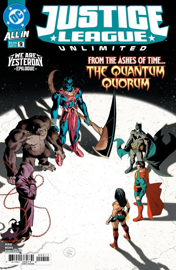 Comic book cover of Justice League Unlimited featuring characters from the series.