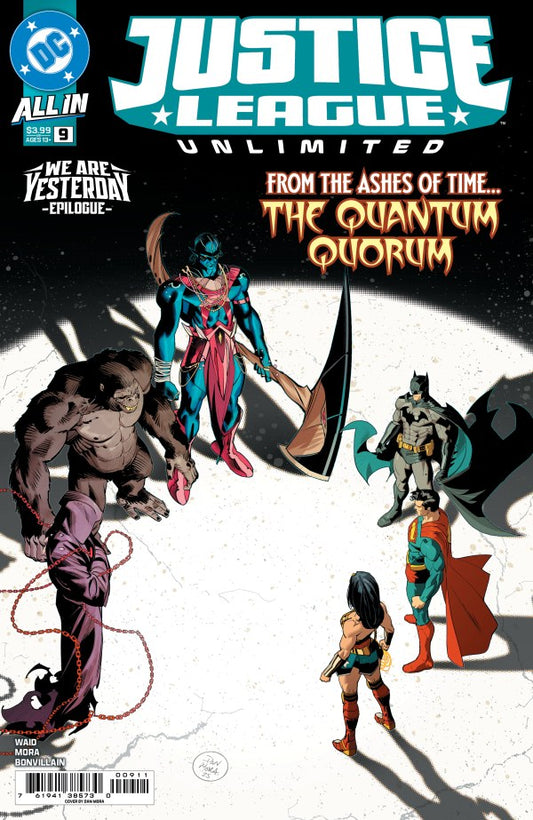 Comic book cover of Justice League Unlimited featuring characters from the series.