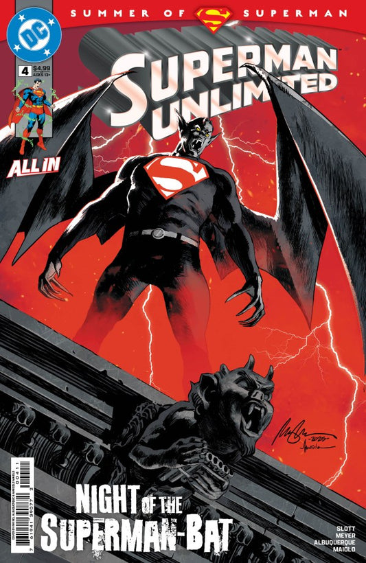 DC COMICS SUPERMAN UNLIMITED #4
Comic book cover of Superman Unlimited featuring a dark-themed Superman.