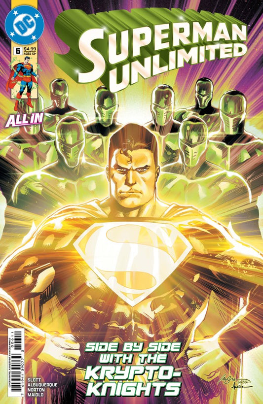 DC COMICS SUPERMAN UNLIMITED #6
Comic book cover of 'Superman Unlimited' featuring Superman and the Krypto-Knights.