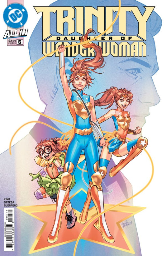 DC COMICS TRINITY: DAUGHTER OF WONDER WOMAN #6
Comic book cover featuring three superheroines with 'Trinity' and 'Wonder Woman' text.