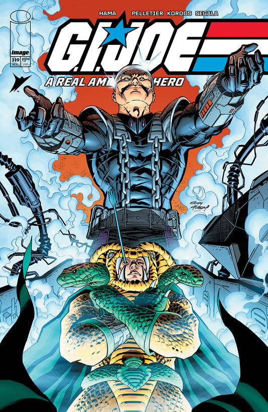 GI JOE A REAL AMERICAN HERO #319
Comic book cover featuring G.I. Joe with a snake enemy