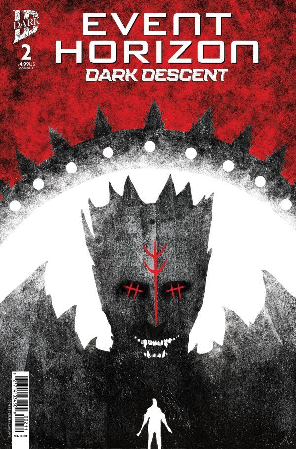 IDW COMICS EVENT HORIZON #2
Comic book cover of 'Event Horizon: Dark Descent' with a red and black design.