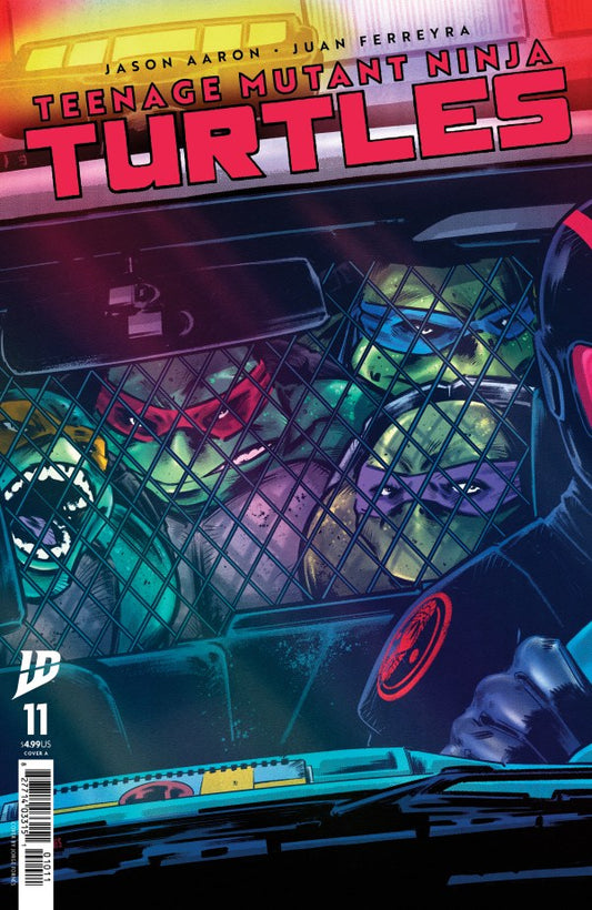 IDW COMICS TEENAGE MUTANT NINJA TURTLES #11
Comic book cover featuring Teenage Mutant Ninja Turtles with a dark background