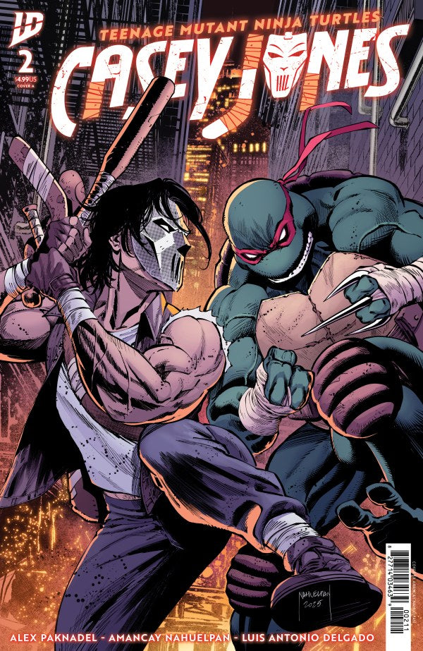 IDW COMICS TEENAGE MUTANT NINJA TURTLES: CASEY JONES #2
Comic book cover featuring a character and a turtle-like creature in a cityscape.
