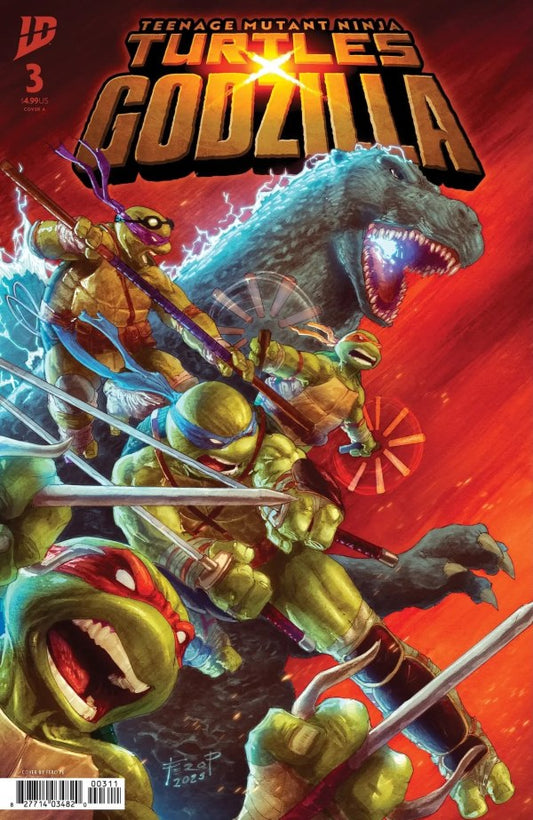 IDW COMICS TEENAGE MUTANT NINJA TURTLES X GODZILLA #3