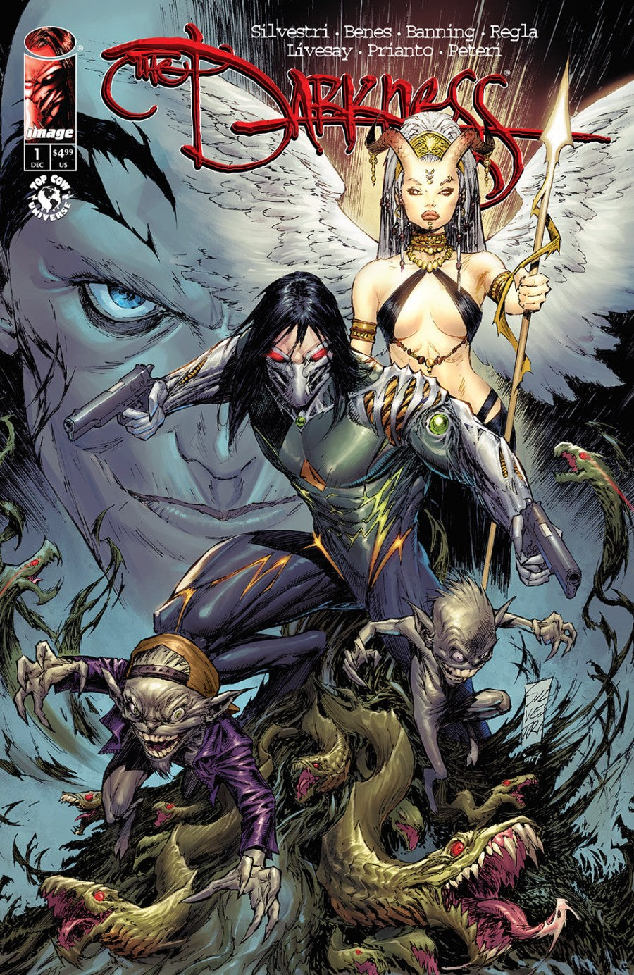 IMAGE COMICS DARKNESS #1
Comic book cover featuring fantasy characters with a dark theme