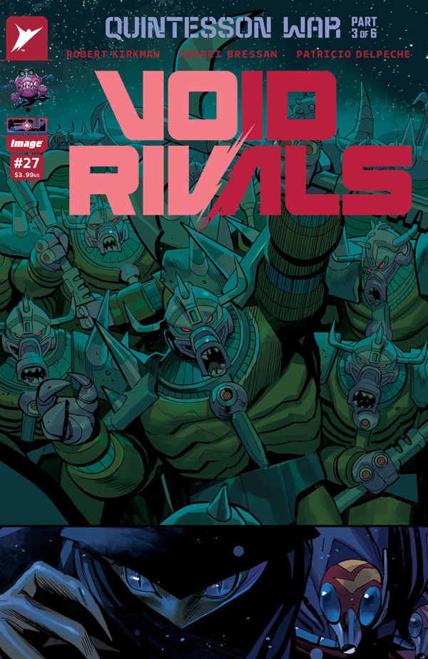 IMAGE COMICS  VOID RIVALS #27
Comic book cover titled 'Void Rivals' with robot illustrations and branding elements.