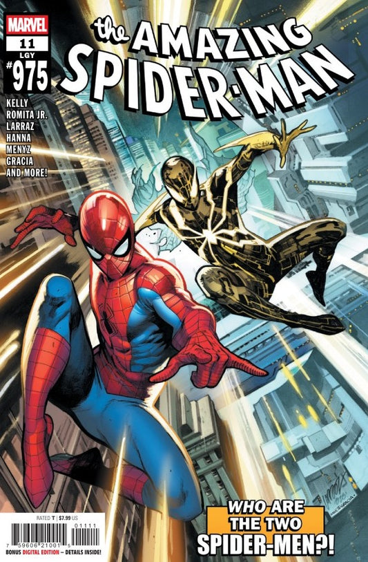 MARVEL COMICS AMAZING SPIDER-MAN #11
Comic book cover featuring two Spider-Men in action against a cityscape background.