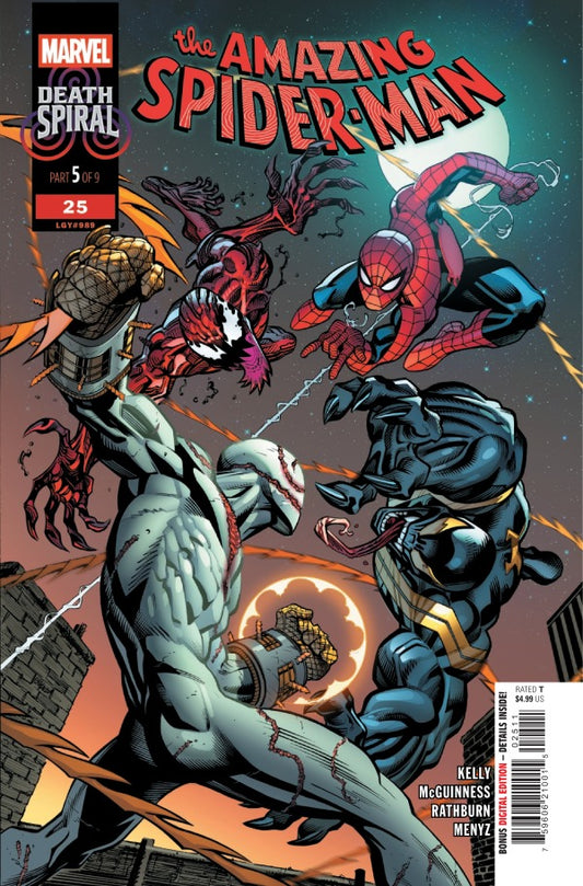 MARVEL COMICS AMAZING SPIDER-MAN #25
Comic book cover featuring Spider-Man and other characters with a dynamic layout.
