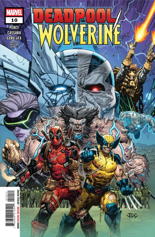 MARVEL COMICS DEADPOOL WOLVERINE #10
Comic book cover featuring Deadpool and Wolverine with Marvel logo