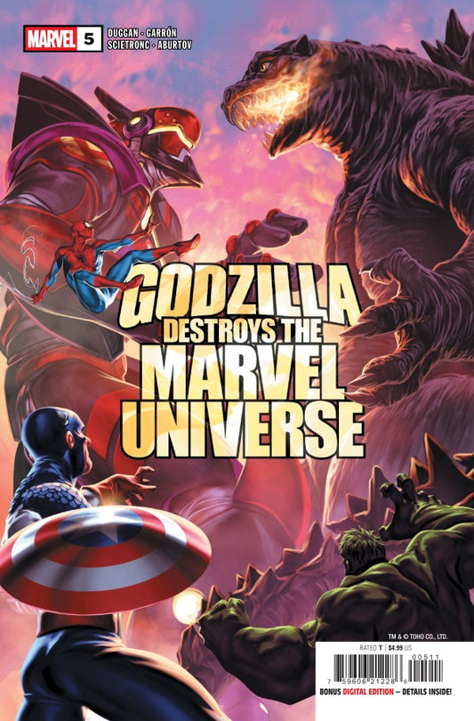 MARVEL COMICS GODZILLA DESTROYS THE MARVEL UNIVERSE #5