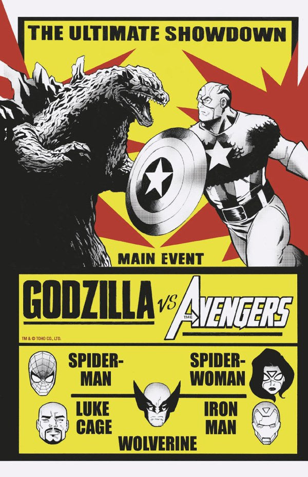 MARVEL COMICS GODZILLA VS AVENGERS #1 COVER D - Lee Garbett Versus Variant