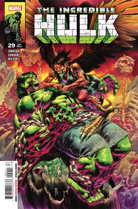 MARVEL COMICS INCREDIBLE HULK #29
Comic book cover featuring 'The Incredible Hulk' with a colorful and dynamic design.
