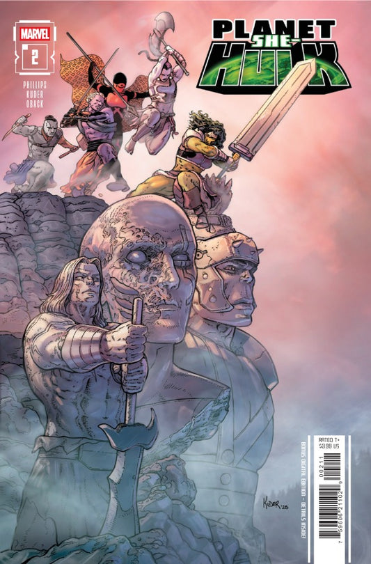 MARVEL COMICS PLANET SHE-HULK #2
Comic book cover featuring characters from 'Planet She-Hulk' with a stylized title and Marvel logo.