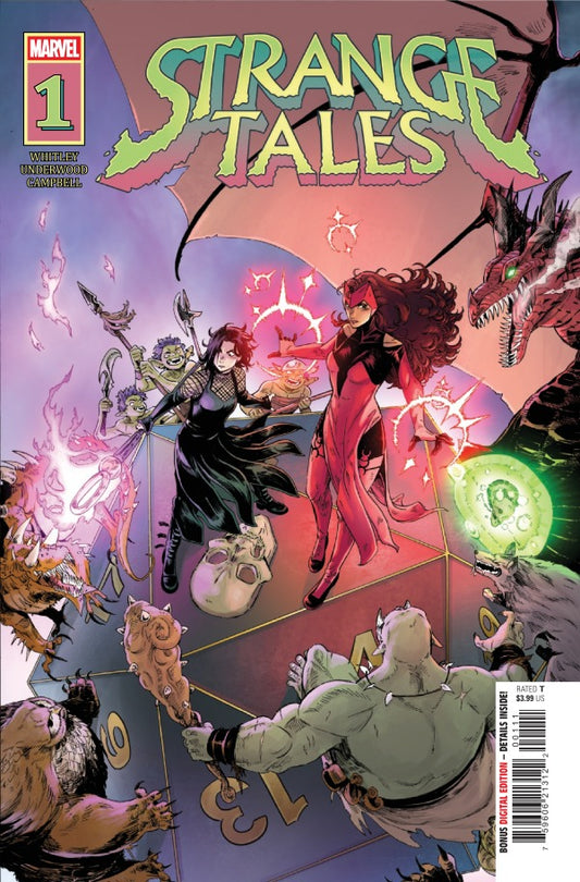 MARVEL COMICS STRANGE TALES #1
Comic book cover of 'Strange Tales' with characters and mystical elements.