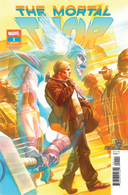 MARVEL COMICS THE MORTAL THOR #1
Comic book cover of 'The Mortal' featuring a character with a weapon and an eagle-like creature.