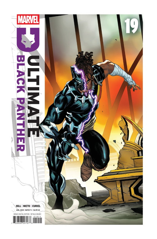 MARVEL COMICS ULTIMATE BLACK PANTHER #19
Comic book cover featuring 'Ultimate Black Panther' with Marvel logo