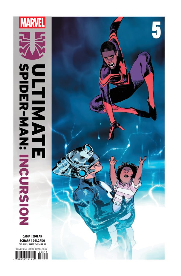 MARVEL COMICS ULTIMATE SPIDER-MAN: INCURSION #5
Comic book cover featuring characters from 'Ultimate Spider-Man: Incursion' with Marvel logo.
