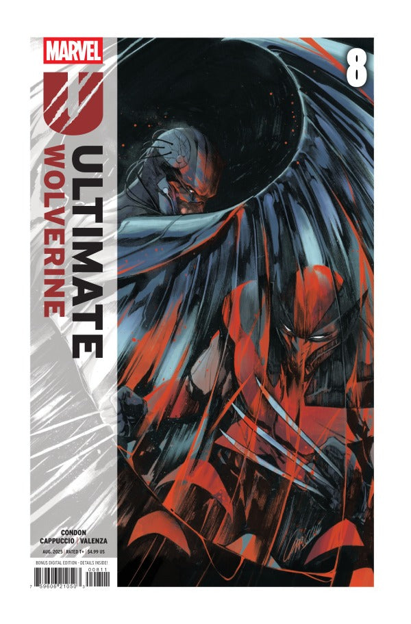 MARVEL COMICS ULTIMATE WOLVERINE #8
Comic book cover of 'Ultimate Wolverine' with a stylized depiction of the character.